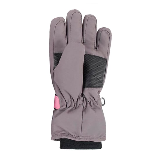 Heat Holders - Guantes de esquí térmicos de invierno con forro polar impermeable para niños y niñas - Rosa / Gris - Image 4