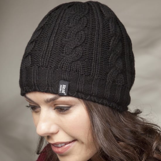 Gorro térmico de invierno para mujer con forro polar y punto por cable - Image 3