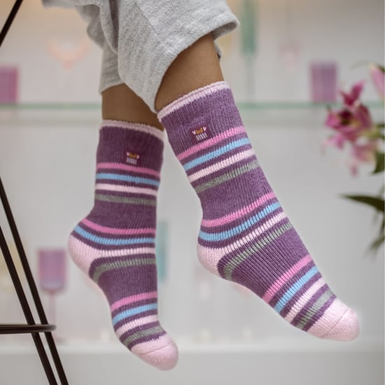 Calcetines térmicos mullidos y forrados de forro polar para mamá y abuela - Image 3