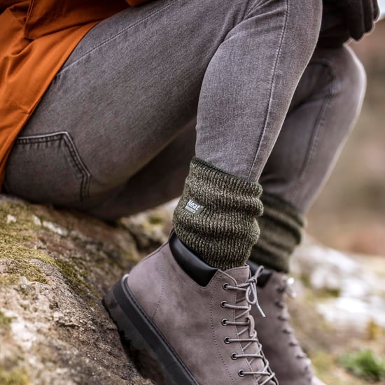 Calcetines térmicos de invierno de lana merino para hombre con talón y puntera reforzados - Image 3