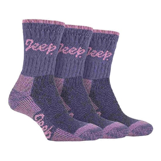 JEEP TERRAIN - 3 Pares de Calcetines de Senderismo de Algodón para Mujer - Image 2
