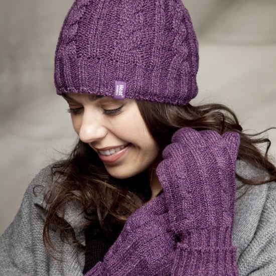 Gorro térmico de invierno de punto por cable con forro polar para mujer - Image 4