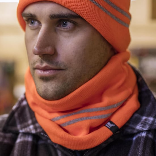 Gorro reflectante de alta visibilidad para hombre en naranja y amarillo - Image 5