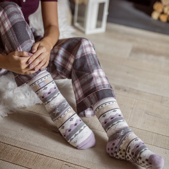 Calcetines térmicos antideslizantes de invierno Fairisle para mujer - Image 4
