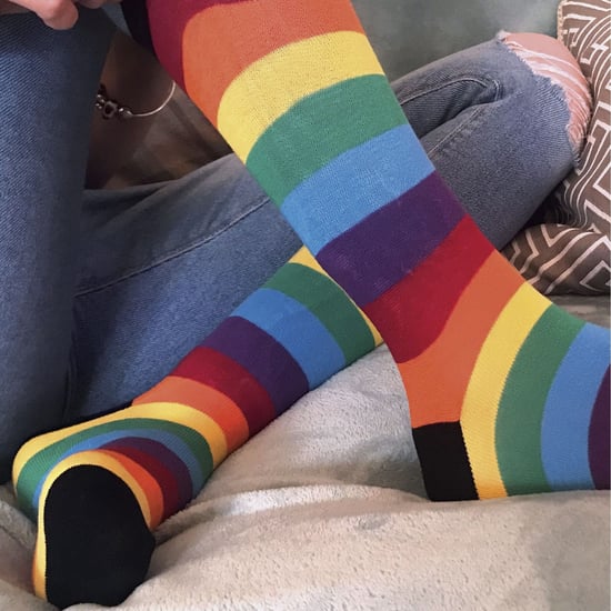 3 Pares de Calcetines para Hombre y Mujer de Algodón con Rayas Brillantes Arco Iris - Image 4