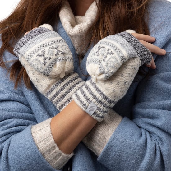 Guantes térmicos sin dedos con estampado de hadas para mujer - Image 5