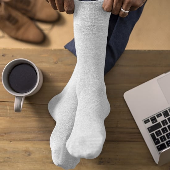 Calcetines diabéticos no elásticos para hombre, pack de 6, con costuras en los dedos unidas a mano - Image 4