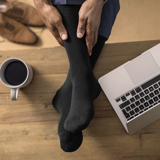 Calcetines diabéticos no elásticos para hombre, pack de 6, con costuras en los dedos unidas a mano - Image 5