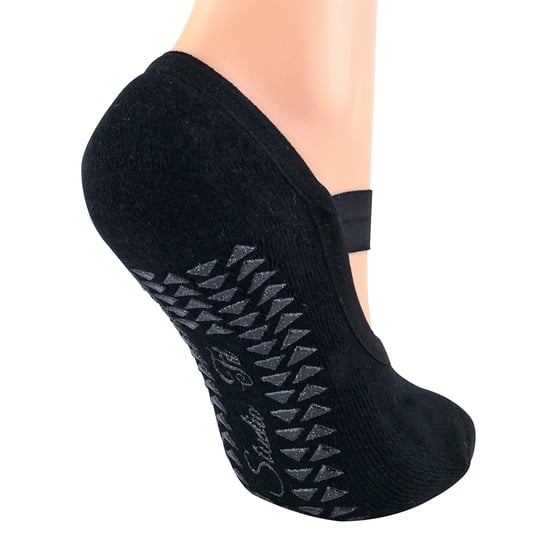 2 Pares Señoras Antideslizante Agarre Invisible Pilates Yoga Calcetines con Correas - Image 4