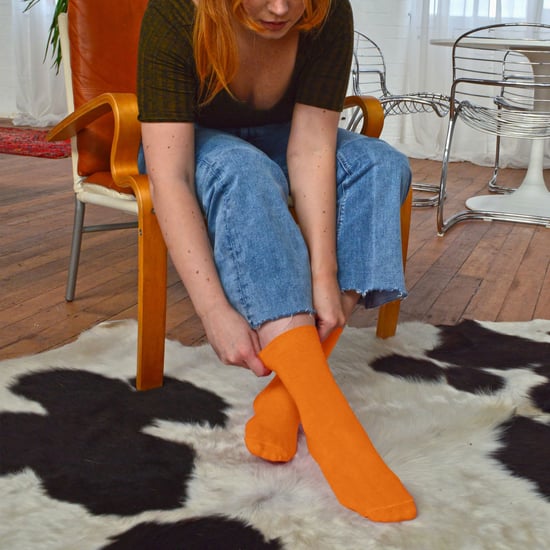 Sock Snob - 6 pares de calcetines de algodón de colores lisos para mujer - Image 5