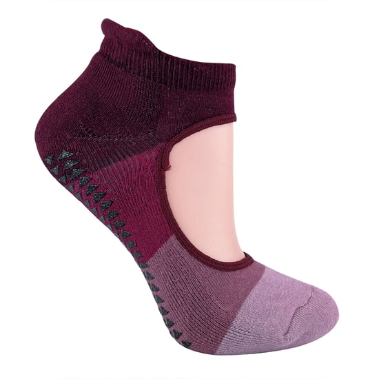 2 Pares Calcetines de Yoga Pilates Invisibles Corte Bajo Antideslizantes para Mujer - Image 3