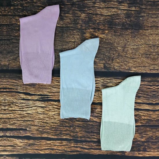 3 Pares de Calcetines de Bambú Antiolor, Elásticos y Anchos, Mujer - Image 3