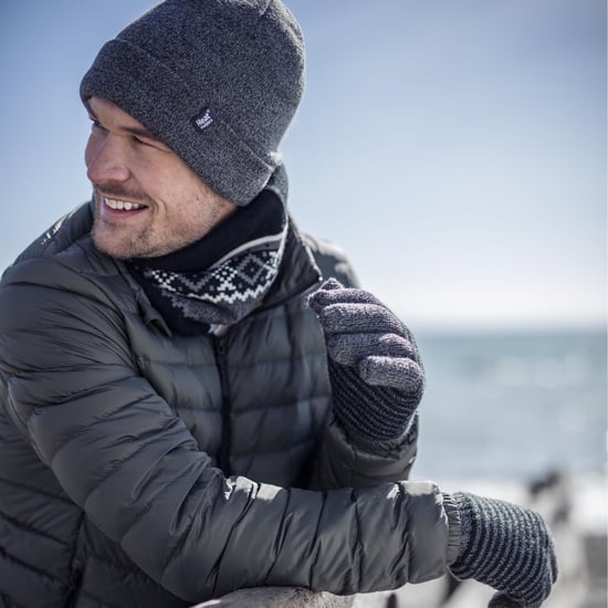 3.6 tog Fleece Lined Mens Thermal Turn Over Cuff Winter Beanie Hat - Image 5