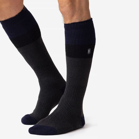 Calcetines largos de esquí a rayas hasta la rodilla para hombre - Image 4