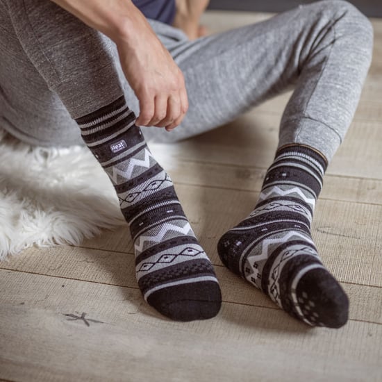 Calcetines térmicos antideslizantes para hombre con dibujo nórdico y pinzas de agarre - Image 3