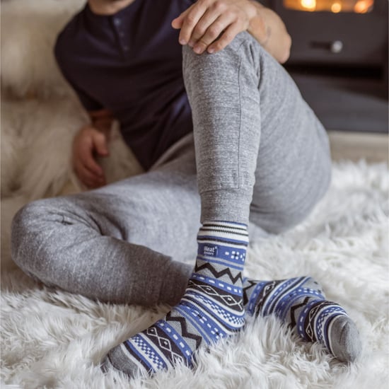 Calcetines térmicos antideslizantes para hombre con dibujo nórdico y pinzas de agarre - Image 5