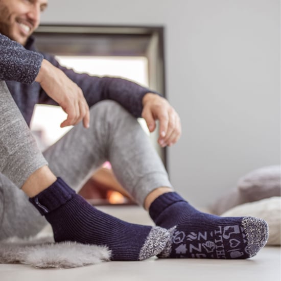 Calcetines de Cama Térmicos Forrados de Vellón para Hombre con Agarres Antideslizantes ) - Image 4