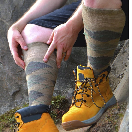 3 Pares de Calcetines de Lana de Cordero Argyle Extra Largos hasta la Rodilla para Hombre - Image 3