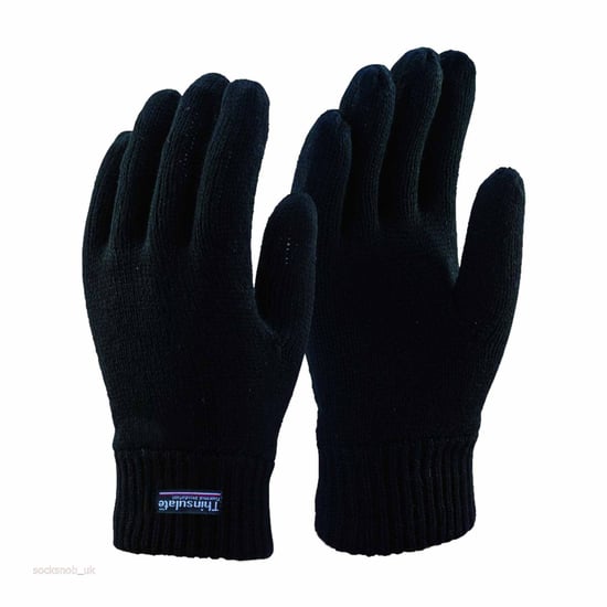 Guantes de invierno con forro térmico 3M Thinsulate negro para hombre - Image 2