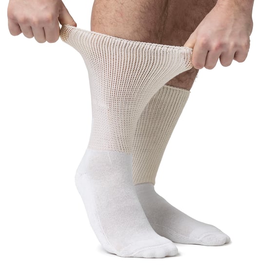 IOMI - 3 Pares de Calcetines Diabéticos para Piernas Hinchadas - Image 3