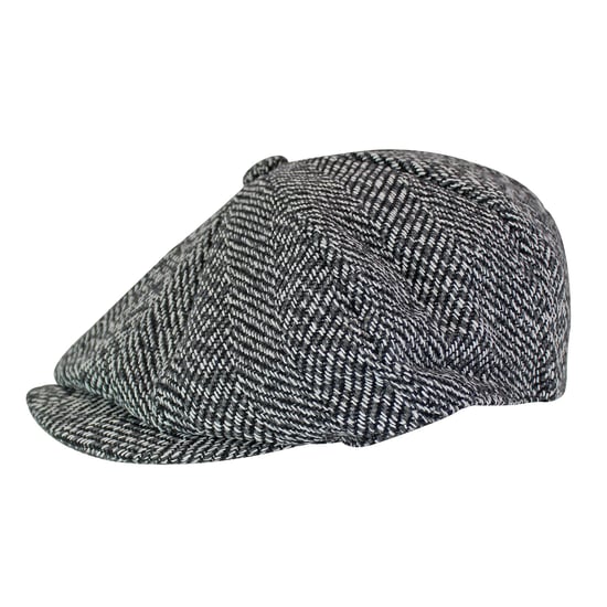 Los hombres de espiga patrón de lana forrada de lana de invierno Newsboy Gorro - Image 3