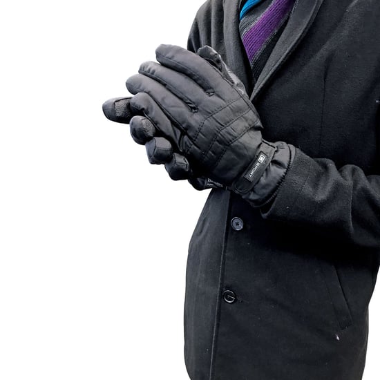 Guantes de esquí impermeables con aislamiento térmico 3M Thinsulate 40 gramos para hombre - Negro - Image 3