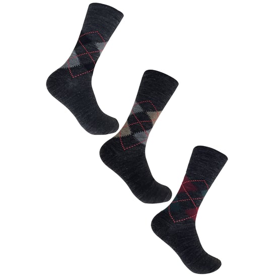 Pack de 3 calcetines para hombre sin elástico de lana de oveja para la circulación - Image 3