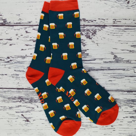 Mr Heron - Calcetines de Bambú para Hombre | Calcetines de Argyle a Rayas | Regalos para Él - Zig Zags (Rojo) - Image 3