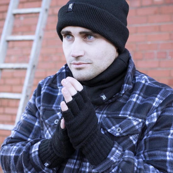 Hombres de invierno cálido 3.2 TOG forro polar aislado Guantes sin dedos - Image 3
