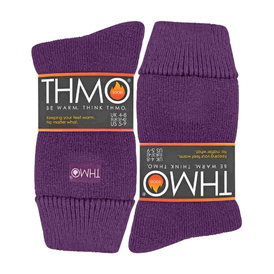 THMO - 1 par de calcetines térmicos gruesos forrados de felpa para mujeres, cálidos para invierno - Image 2