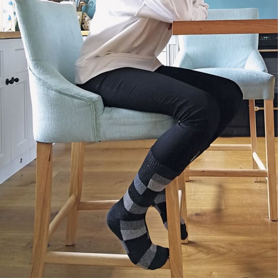 Sock Snob - Calcetines de lana transpirables con estampado de cuadros para mujer - Image 3