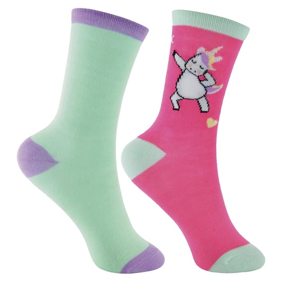 Calcetines Unicornio 6 Pares Multipack Pastel Novelty Girls - Image 3