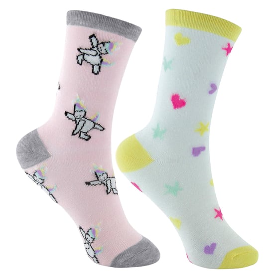 Calcetines Unicornio 6 Pares Multipack Pastel Novelty Girls - Image 4