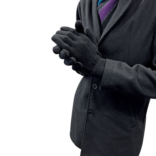 Adulto Mens Thin Knitted Winter Warm Magic Thermal Guantes de lana - Image 3