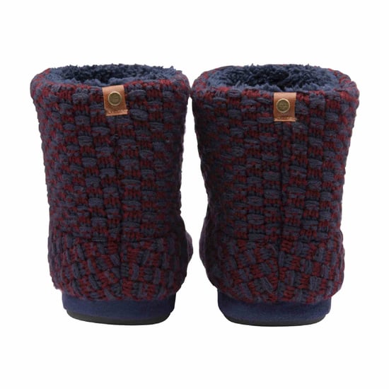 DUNLOP - Botitas de espuma con memoria Sherpa para hombre (8, Azul marino/Burdeos) - Image 2