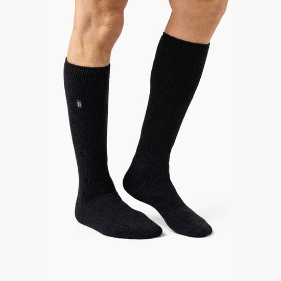 Heat Holders - Calcetines térmicos de lana merino para hombre de pierna larga con talón y puntera reforzados para invierno - Caqui - Image 5