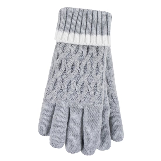 Heat Holders - Gorro y guantes térmicos aislantes para niñas - Gris Nube - Image 4