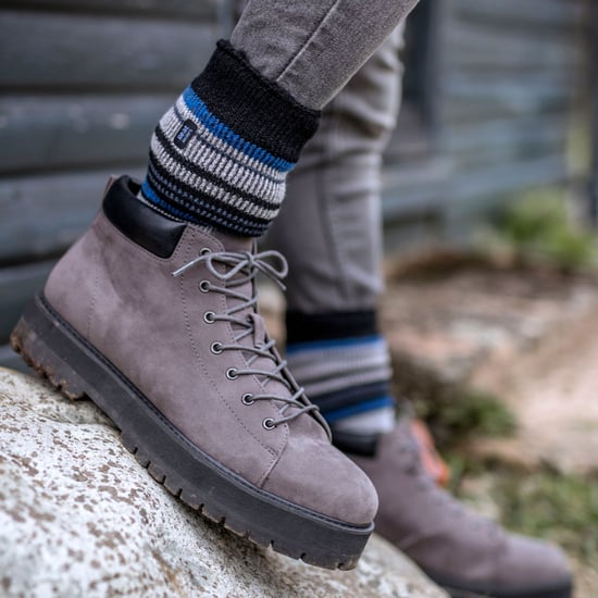 Calentadores - Calcetines Térmicos Extra Gruesos para Hombre | Invierno | Calcetines Aislantes de Forro Polar Cálido | Regalos para Hombre - Azul Marino (Dublín) - Image 3