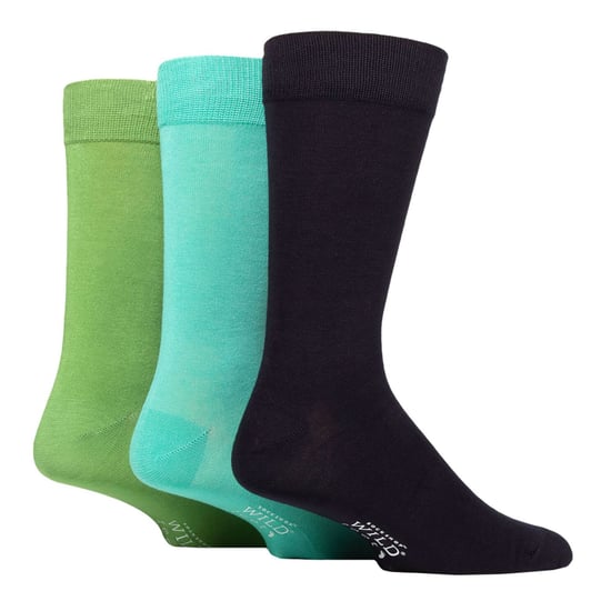 Paquete de 3 pares de calcetines de vestir para hombre en colores sólidos de bambú - Image 1