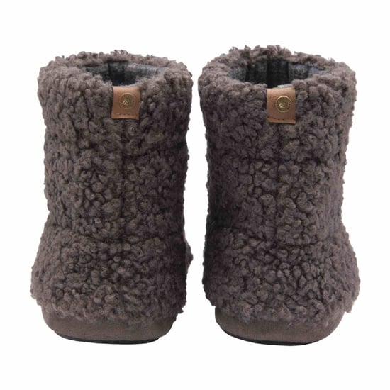 DUNLOP - Botitas de espuma con memoria para hombre Furry Sherpa (8, Carbón) - Image 2