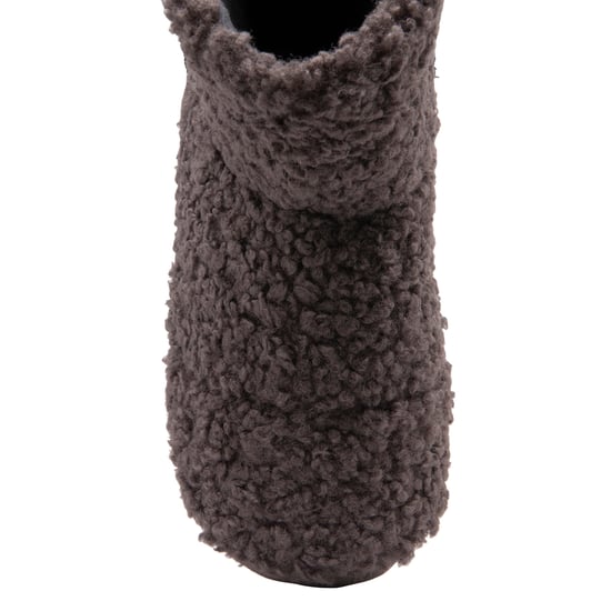 DUNLOP - Botitas de espuma con memoria para hombre Furry Sherpa (8, Carbón) - Image 4
