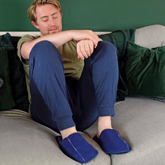 Slipper Snob - Zapatillas de casa para hombre - Suela lisa a cuadros - Espuma viscoelástica - Gris - Image 5