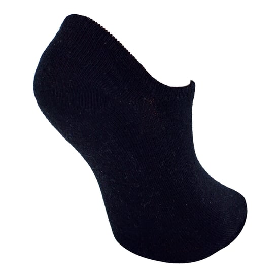 Paquete múltiple de 10 pares de calcetines invisibles para niños | Sock Snob | Calcetines blancos transpirables para niñas y niños - Negro - Image 4