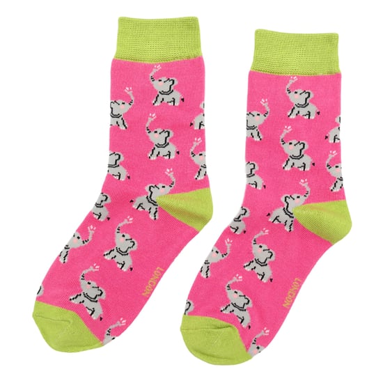 Miss Sparrow - Pack de 2 calcetines de bambú con dibujos de animales - Elefantes - Image 4