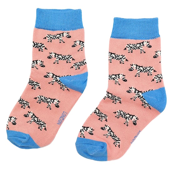 Miss Sparrow - Pack de 2 Calcetines de Bambú para Niña con Estampado de Animales - Cebras - Image 3