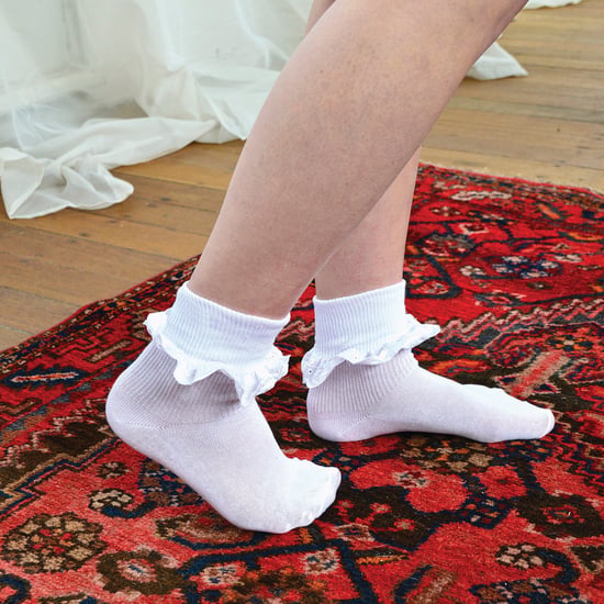 12 Pares Multipack Calcetines de Encaje Blancos con Volantes | 7 Tallas | Snob de Calcetines | Calcetines Escolares de Algodón para Niñas - Blanco - Image 4