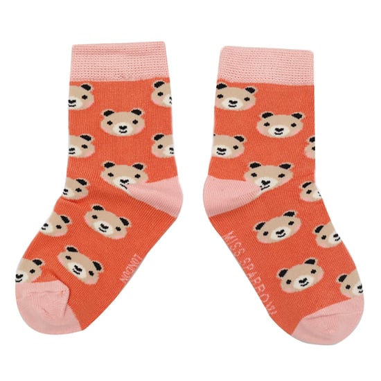 Miss Sparrow - Pack de 2 Calcetines de Bambú con Dibujos de Animales para Niñas - Osos - Image 3