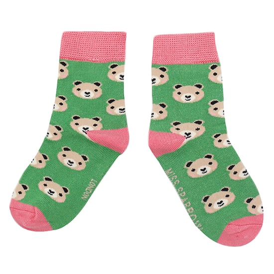 Miss Sparrow - Pack de 2 Calcetines de Bambú con Dibujos de Animales para Niñas - Osos - Image 4