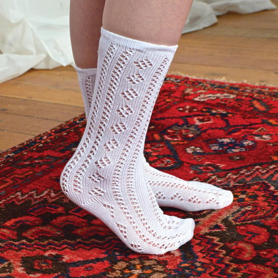 Paquete de 12 calcetines blancos de algodón de niña hasta la rodilla - Blanco - Image 3