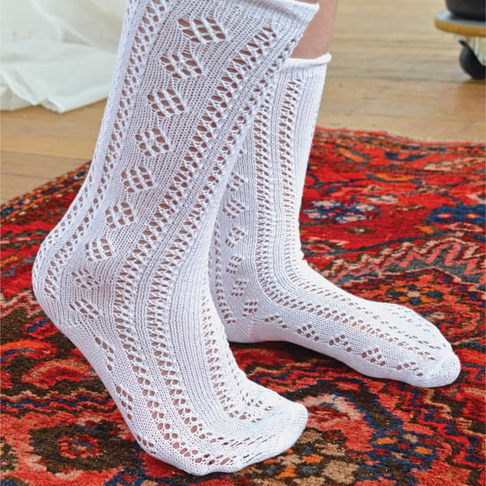 Paquete de 12 calcetines blancos de algodón de niña hasta la rodilla - Blanco - Image 4